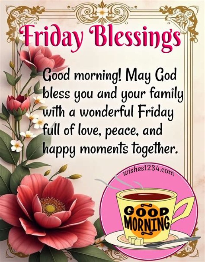Embracing The Spirit Of Friday: A Collection Of Blessings And Prayers Images