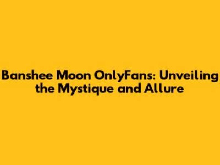 Unveiling The Mystique Of The Banshee Moon
